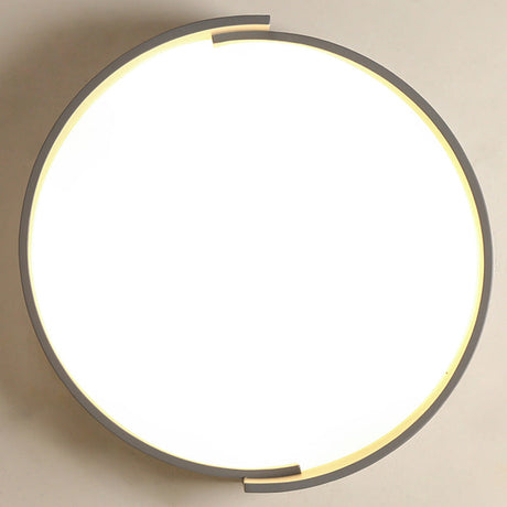 Led Macaroon Style Flush Mount Ceiling Light With Frosted Acrylic Lampshade - Nordic Bedroom Lamp