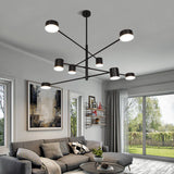 Gatria - Contemporary Sputnik Chandelier: Metal Pendant Light