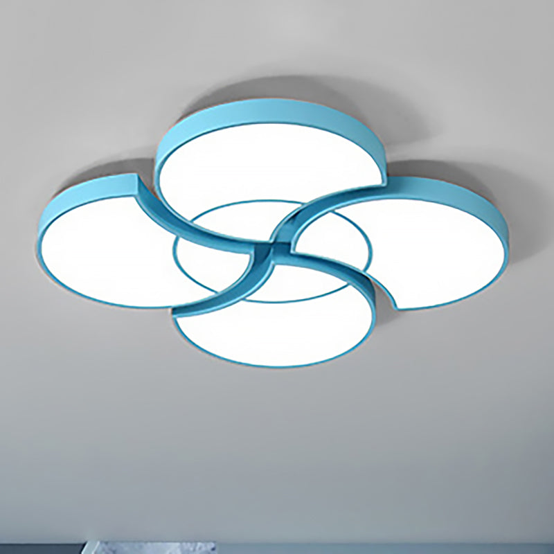 Blossom Girls Bedroom Ceiling Lamp - 4-Head Led Acrylic Mount Light