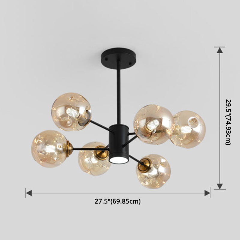 Modern Glass Bubble Chandelier Pendant Lights For Bedroom
