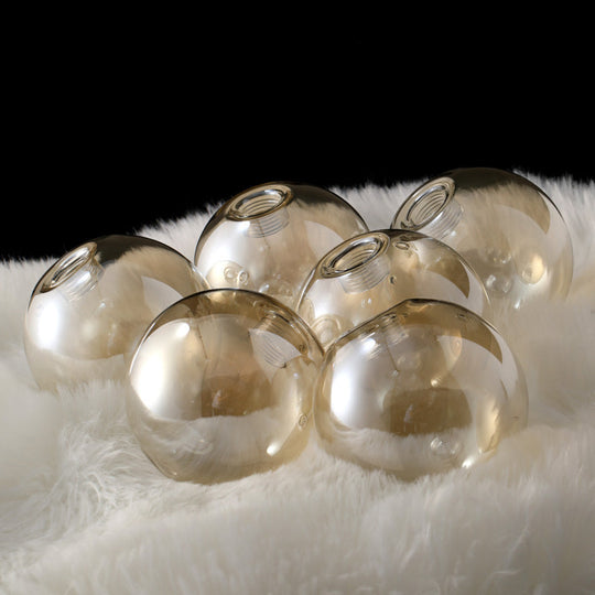 Modern Glass Globe Chandelier For Living Room - Elegant Suspension Lighting