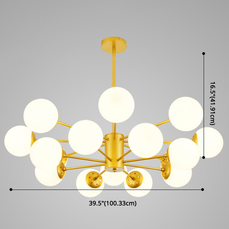 Contemporary Glass Chandelier Light For Living Room Ceiling