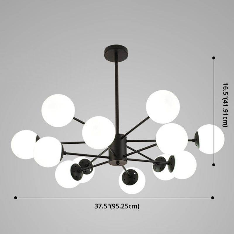 Contemporary Glass Chandelier Light For Living Room Ceiling