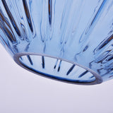 Vintage Blue Glass Lantern Pendant Light Fixture - 1 Head Suspension For Living Room