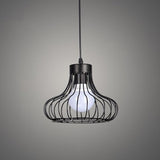 Retro Industrial Style Metal Pendant Ceiling Light - 1-Light Oval For Restaurants Black / 9