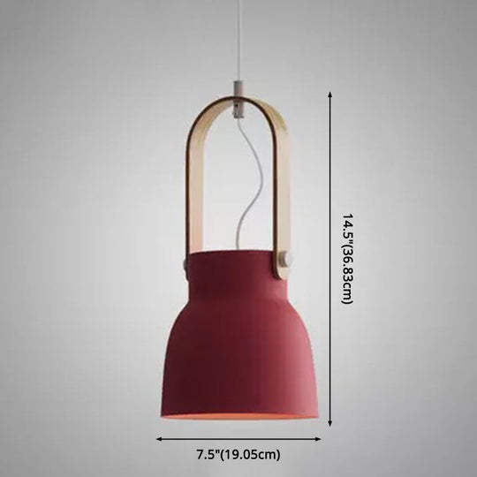 Nordic Style 1-Light Pendant Lamp - Upside Down Trifle Design For Modern Metal Restaurants