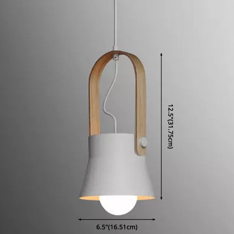 Nordic Style 1-Light Pendant Lamp - Upside Down Trifle Design For Modern Metal Restaurants