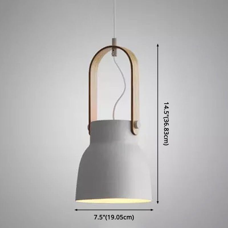 Nordic Style 1-Light Pendant Lamp - Upside Down Trifle Design For Modern Metal Restaurants