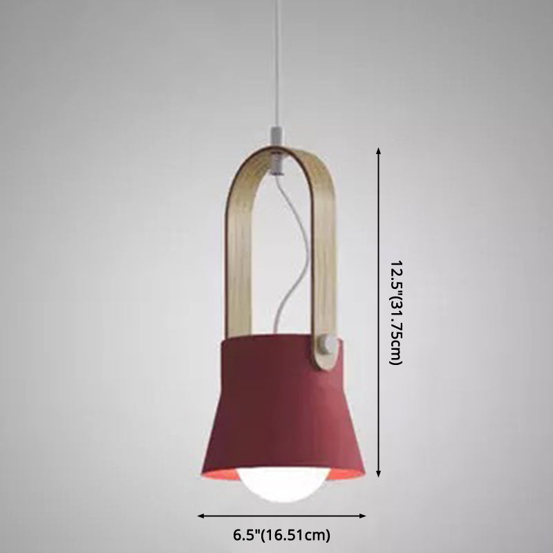 Nordic Style 1-Light Pendant Lamp - Upside Down Trifle Design For Modern Metal Restaurants