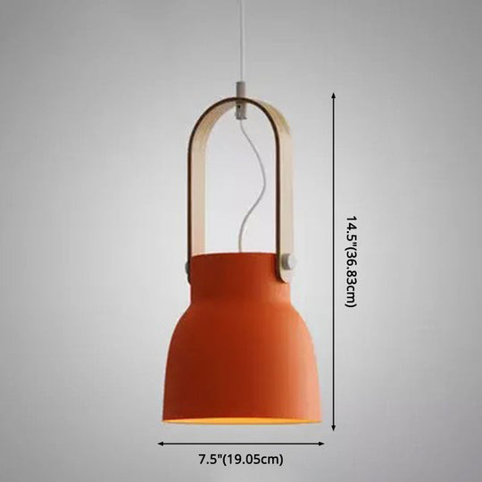 Nordic Style 1-Light Pendant Lamp - Upside Down Trifle Design For Modern Metal Restaurants