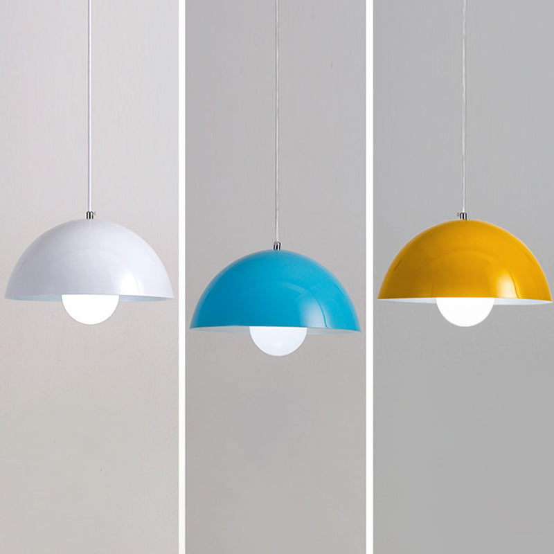 Dome Restaurant Pendant Light Modern Metal Design Hanging Ceiling With 1