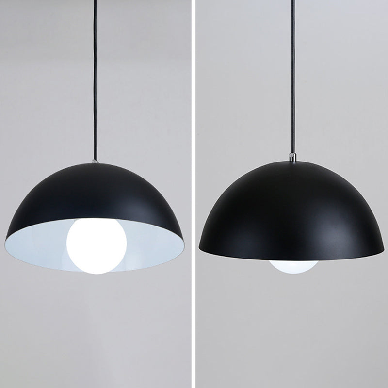 Dome Restaurant Pendant Light Modern Metal Design Hanging Ceiling With 1
