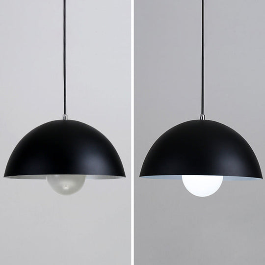 Dome Restaurant Pendant Light Modern Metal Design Hanging Ceiling With 1
