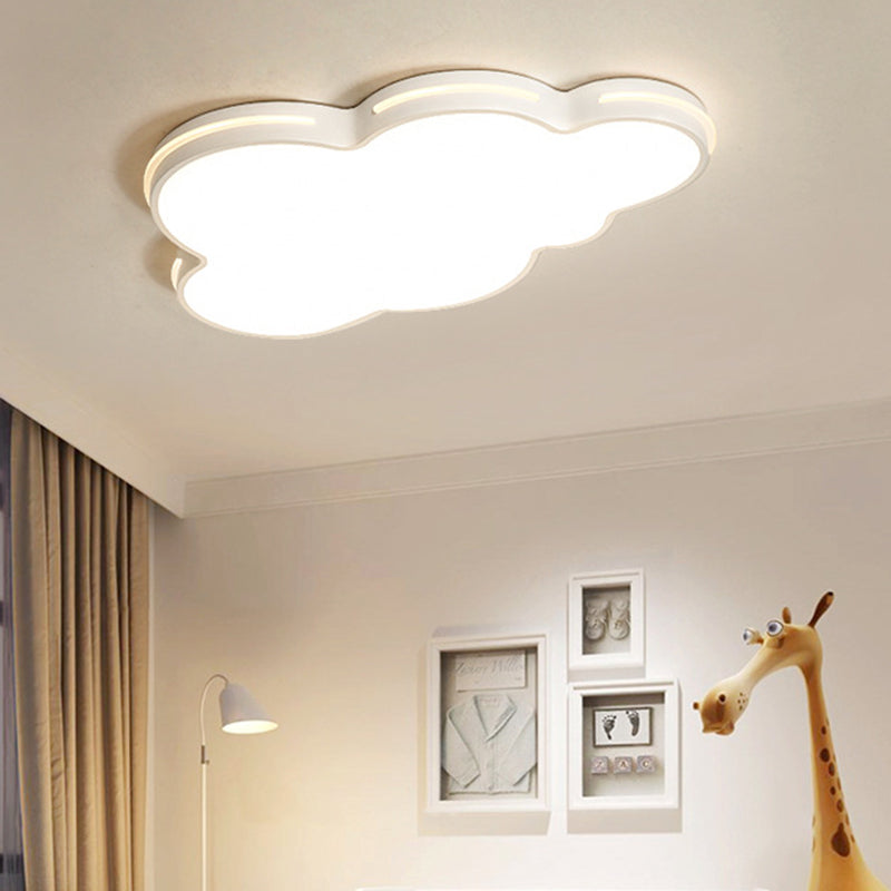 Nordic Metallic Flush Ceiling Light Cloud Design - 1 - Light Flush - Mount Fixture