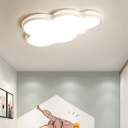 Nordic Metallic Flush Ceiling Light Cloud Design - 1 - Light Flush - Mount Fixture