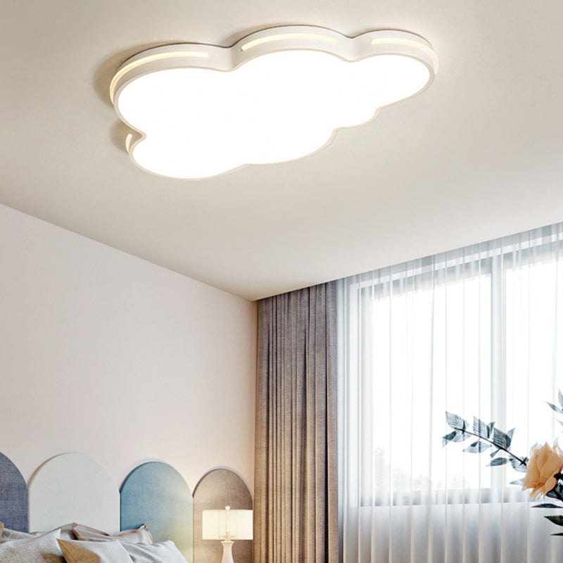 Nordic Metallic Flush Ceiling Light Cloud Design - 1-Light Flush-Mount Fixture