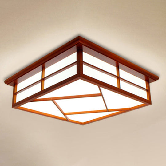 Modern Cubic Paper Ceiling Mount Light For Hallway