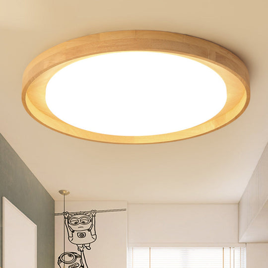 Modern Circle Semi Flush Mount Light Fixture - Stylish Acrylic Ceiling For Bedrooms