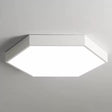 Minimalist Hexagon Flush Mount Ceiling Light Fixture With Acrylic Finish - 1 White / 16’