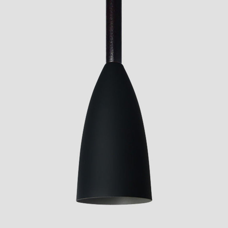 Macaroon Metal Goblet Pendant Lamp For Dining Room - Single Light Downlighting Fixture