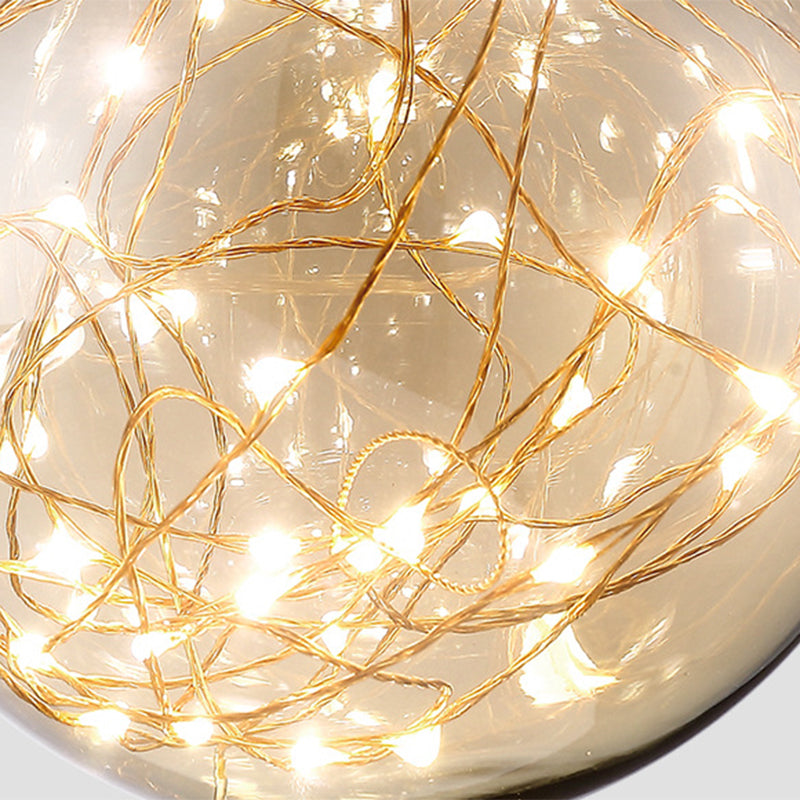 Spherical Star Lamp: Creative Wall Sconce For Warm Bedroom Ambiance