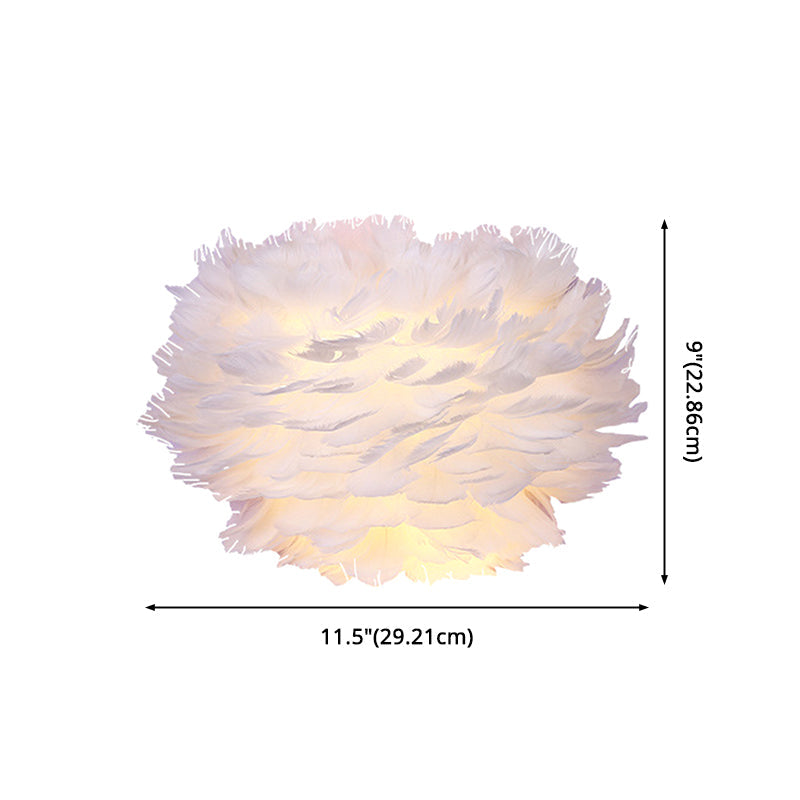 Modern Feather Wall Lamp: Stylish Ambient Lighting For Living Room & Bedroom Decor