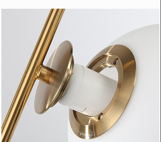 Mid Century Modern Glass Pendant Light Fixture - Stylish & Serene Bedroom Illumination