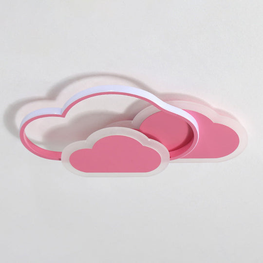 Minimalist Led Cloud Ceiling Light Fixture - Acrylic Mount