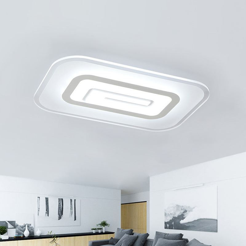 Ultra Thin Flush Mount Led Ceiling Light Available In Warm/White - 23.5’/35.5’ W White / 23.5’