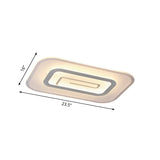 Ultra Thin Flush Mount Led Ceiling Light Available In Warm/White - 23.5/35.5 W