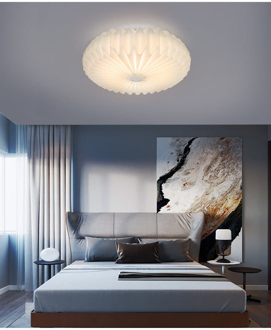 Contemporary Acrylic Flower Flush Mount Ceiling Light For Bedroom