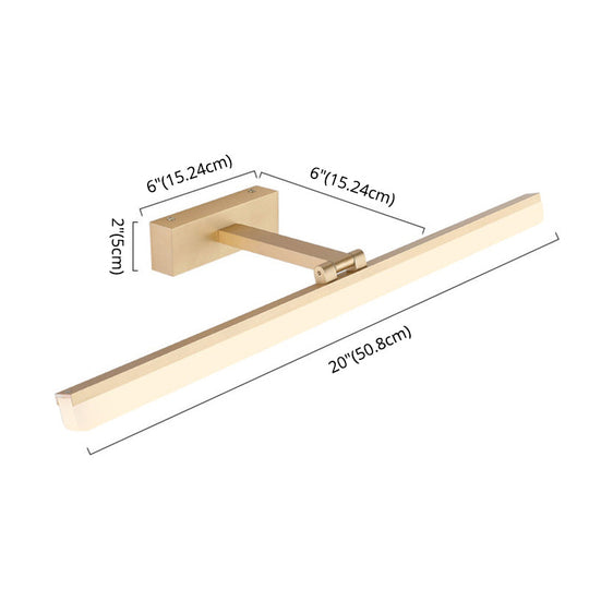 Contemporary Led Wall Vanity Sconce - Metal Design Stylish Bathroom Lighting