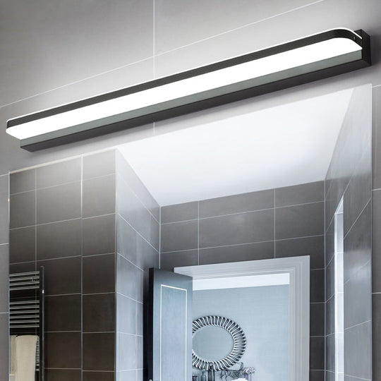 Modern Linear Vanity Wall Lamp Stylish Bathroom Lighting Solution With Multiple Sight Options