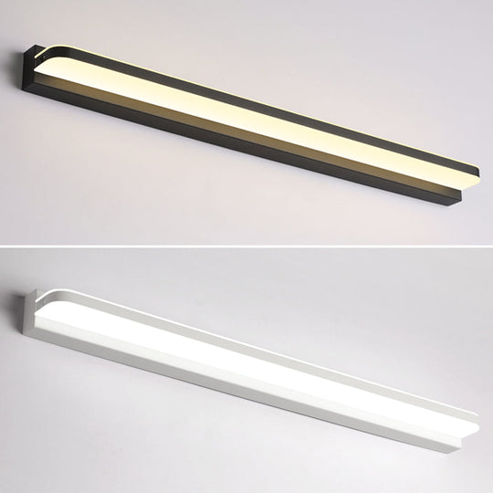 Modern Linear Vanity Wall Lamp Stylish Bathroom Lighting Solution With Multiple Sight Options