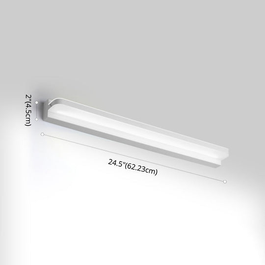 Modern Linear Vanity Wall Lamp Stylish Bathroom Lighting Solution With Multiple Sight Options