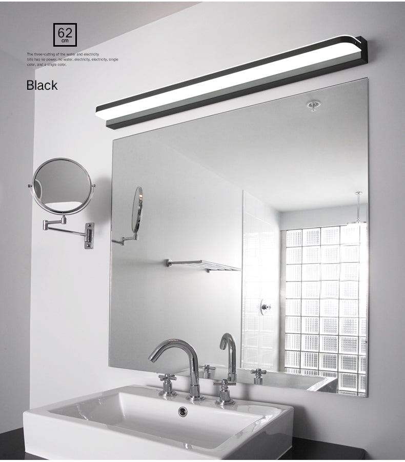 Modern Linear Vanity Wall Lamp Stylish Bathroom Lighting Solution With Multiple Sight Options