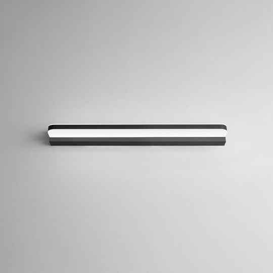 Contemporary Vanity Wall Lamp For Makeup - Bathroom Ambient Lighting Black / 20.5 White