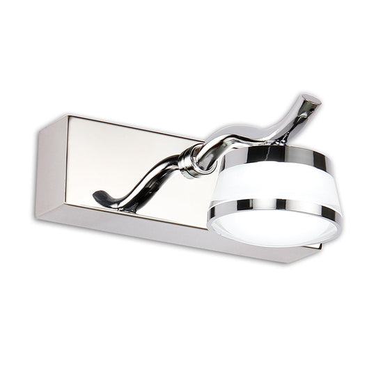 Led Crystal Vanity Mirror Lights - Modern Stainless Steel Bathroom Sconce 1 / Stainless-Steel Warm