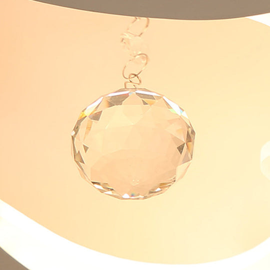 Heart - Shaped Acrylic Flush Mount Light Fixture With 5/15 Lights In Warm/White/3 Color For Living