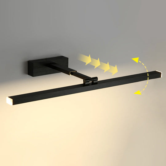 Modern Minimalist Metal Vanity Wall Light Fixture - Armed Single
