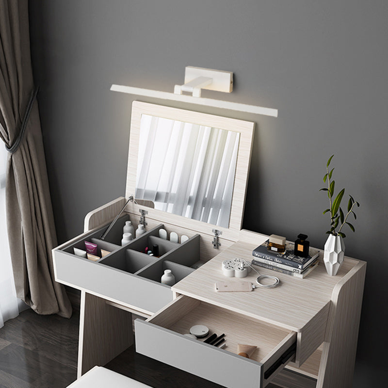 Minimalist Metal Led Vanity Light - Single Fixture Modern Style