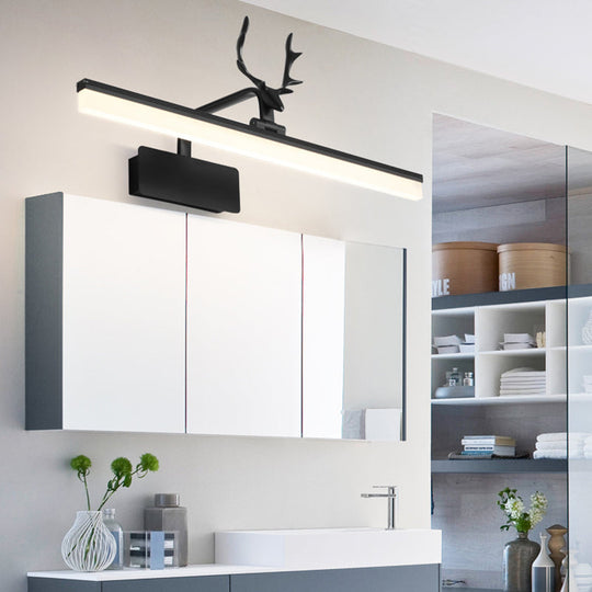 Nordic Light Rectangular Vanity Wall - Extravagant Style Metal Frame