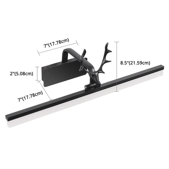 Nordic Light Rectangular Vanity Wall - Extravagant Style Metal Frame