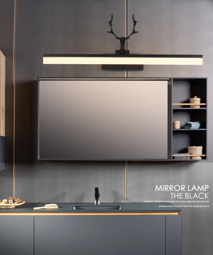 Nordic Light Rectangular Vanity Wall - Extravagant Style Metal Frame