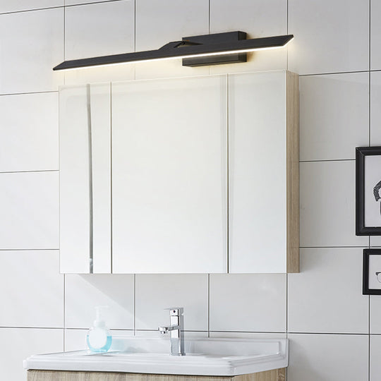 Aluminum Single Vanity Light Fixture - Armed Nordic Minimalist Style