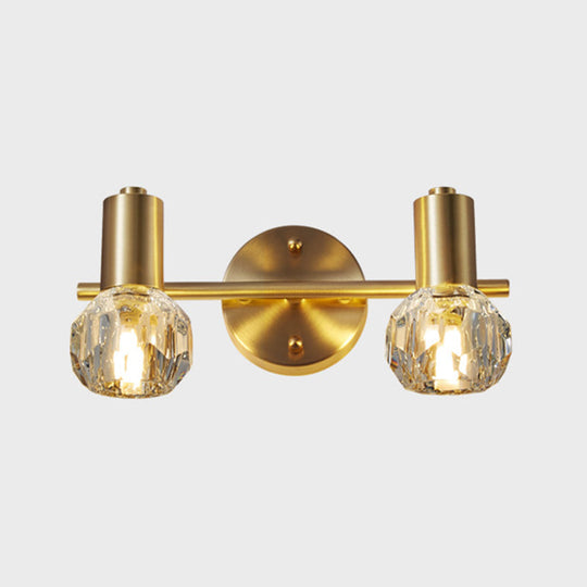 Modern Luxury Circle Vanity Wall Light Fixture - Copper Lighting 2 / Brass