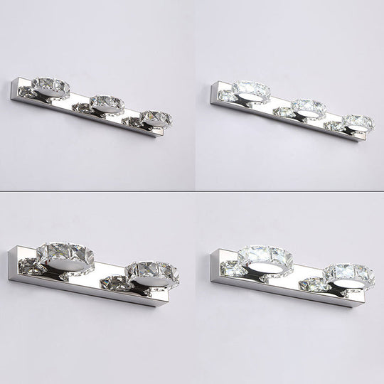 Crystal Circle Vanity Wall Light - Modern Minimalist Style For A Stylish Look