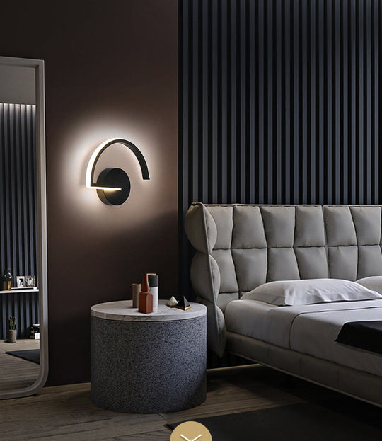 Nordic Style Led Metal Wall Sconce Lamp For Bedroom And Living Room