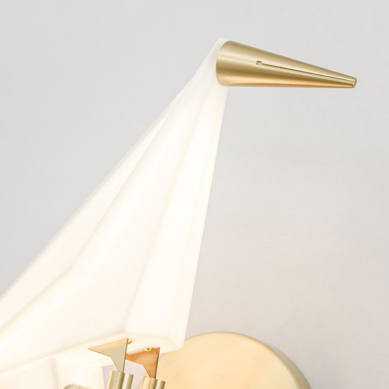 Bird Wall Sconce Led Acrylic Shade Light For Restaurant & Bedroom Decor