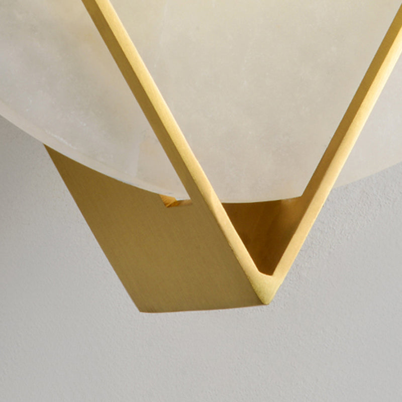 Modern Round Led Flush Wall Sconce With Gold Finish Ideal For Bedrooms Bathrooms And More!